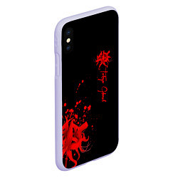 Чехол iPhone XS Max матовый Tokyo Ghoul, цвет: 3D-светло-сиреневый — фото 2