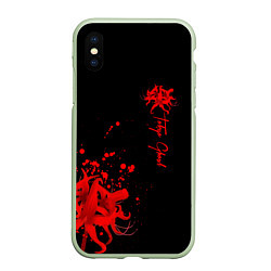 Чехол iPhone XS Max матовый Tokyo Ghoul, цвет: 3D-салатовый