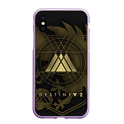 Чехол iPhone XS Max матовый DESTINY, WARLOCK, цвет: 3D-сиреневый