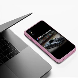 Чехол iPhone XS Max матовый BMW Z, цвет: 3D-розовый — фото 2