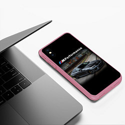 Чехол iPhone XS Max матовый BMW Z, цвет: 3D-малиновый — фото 2
