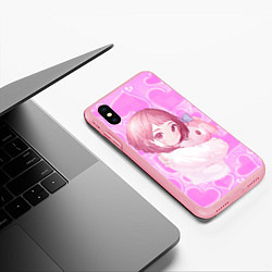 Чехол iPhone XS Max матовый Урарака Очако, цвет: 3D-баблгам — фото 2