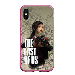 Чехол iPhone XS Max матовый The Last of us, цвет: 3D-малиновый