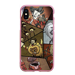 Чехол iPhone XS Max матовый Dont Starve, цвет: 3D-розовый