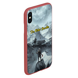 Чехол iPhone XS Max матовый The Elder Scrolls, цвет: 3D-красный — фото 2