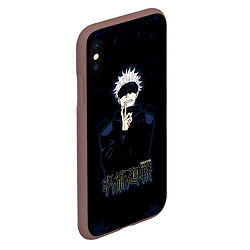 Чехол iPhone XS Max матовый Jujutsu Kaisen - Satoru Gojou, цвет: 3D-коричневый — фото 2