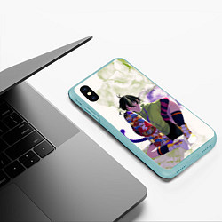 Чехол iPhone XS Max матовый SK8 the Infinity, цвет: 3D-мятный — фото 2