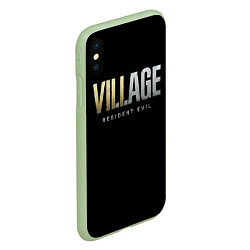 Чехол iPhone XS Max матовый Resident Evil Village, цвет: 3D-салатовый — фото 2