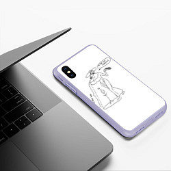 Чехол iPhone XS Max матовый Леди Димитреску мемный прикол, цвет: 3D-светло-сиреневый — фото 2