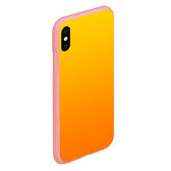 Чехол iPhone XS Max матовый Оранжевый градиент, цвет: 3D-баблгам — фото 2