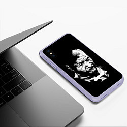 Чехол iPhone XS Max матовый Сити Флетчер, цвет: 3D-светло-сиреневый — фото 2