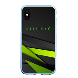 Чехол iPhone XS Max матовый DESTINY ДЕСТИНИ, цвет: 3D-голубой