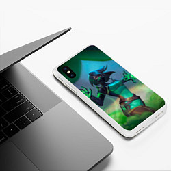 Чехол iPhone XS Max матовый Вайпер, цвет: 3D-белый — фото 2