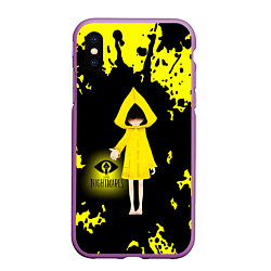 Чехол iPhone XS Max матовый Little NightmaresШестая, цвет: 3D-фиолетовый
