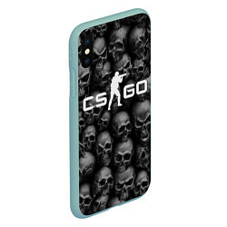 Чехол iPhone XS Max матовый CS:GO Catacombs Катакомбы, цвет: 3D-мятный — фото 2