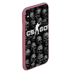 Чехол iPhone XS Max матовый CS:GO Catacombs Катакомбы, цвет: 3D-малиновый — фото 2