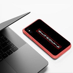 Чехол iPhone XS Max матовый Вечность, цвет: 3D-красный — фото 2