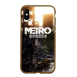 Чехол iPhone XS Max матовый Metro Exodus