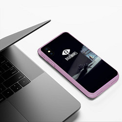 Чехол iPhone XS Max матовый Little Nightmares Руки, цвет: 3D-сиреневый — фото 2