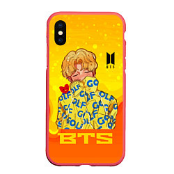 Чехол iPhone XS Max матовый BTS