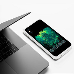 Чехол iPhone XS Max матовый IRON MAIDEN, цвет: 3D-белый — фото 2