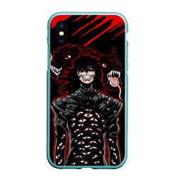 Чехол iPhone XS Max матовый Hellsing Хеллсинг, цвет: 3D-мятный