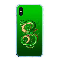 Чехол iPhone XS Max матовый Земляной анимешный дракон, цвет: 3D-голубой