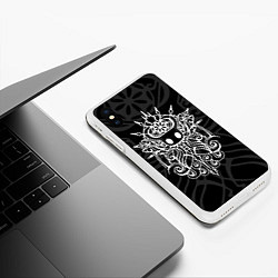 Чехол iPhone XS Max матовый HOLLOW KNIGHT ХОЛЛОУ НАЙТ, цвет: 3D-белый — фото 2