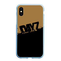 Чехол iPhone XS Max матовый DayZ, цвет: 3D-голубой