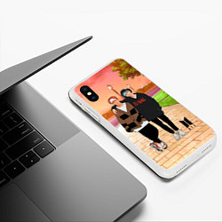 Чехол iPhone XS Max матовый BTS, цвет: 3D-белый — фото 2