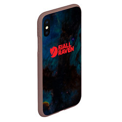 Чехол iPhone XS Max матовый Fjall Raven Дизайнерская, цвет: 3D-коричневый — фото 2