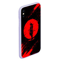 Чехол iPhone XS Max матовый САМУРАИ SAMURAI, цвет: 3D-светло-сиреневый — фото 2