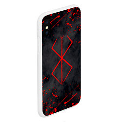 Чехол iPhone XS Max матовый BERSERK БЕРСЕРК КЛЕЙМО, цвет: 3D-белый — фото 2