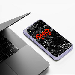 Чехол iPhone XS Max матовый BERSERK БЕРСЕРК, цвет: 3D-светло-сиреневый — фото 2