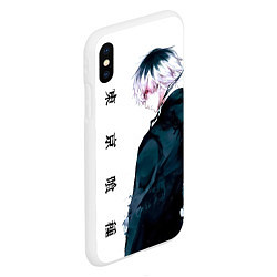 Чехол iPhone XS Max матовый Токийский гуль Tokyo Ghoul, цвет: 3D-белый — фото 2