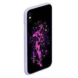 Чехол iPhone XS Max матовый Hunter x Hunter, Хисока, цвет: 3D-светло-сиреневый — фото 2