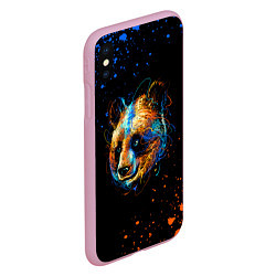 Чехол iPhone XS Max матовый КРАСОЧНАЯ ПАНДА, цвет: 3D-розовый — фото 2