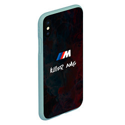 Чехол iPhone XS Max матовый BMW M AMG Killer, цвет: 3D-мятный — фото 2