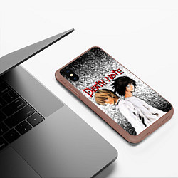 Чехол iPhone XS Max матовый ТЕТРАДЬ СМЕРТИ, цвет: 3D-коричневый — фото 2