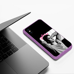 Чехол iPhone XS Max матовый Дневники вампира, цвет: 3D-фиолетовый — фото 2