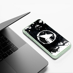 Чехол iPhone XS Max матовый ГРОТ, цвет: 3D-салатовый — фото 2