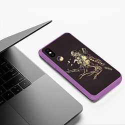 Чехол iPhone XS Max матовый Fallout New Vegas, цвет: 3D-фиолетовый — фото 2