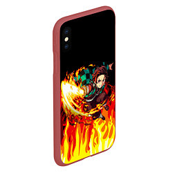 Чехол iPhone XS Max матовый ТАНДЖИРО, цвет: 3D-красный — фото 2