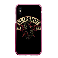 Чехол iPhone XS Max матовый Slipknot 1995