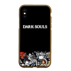 Чехол iPhone XS Max матовый 8bit Dark Souls