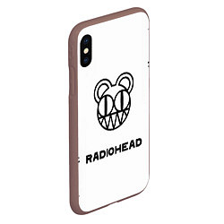 Чехол iPhone XS Max матовый Radiohead, цвет: 3D-коричневый — фото 2