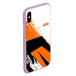 Чехол iPhone XS Max матовый KTM КТМ Z, цвет: 3D-сиреневый — фото 2