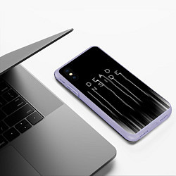 Чехол iPhone XS Max матовый DEAD INSIDE DEATH STRANDING, цвет: 3D-светло-сиреневый — фото 2