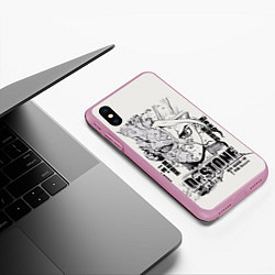 Чехол iPhone XS Max матовый Dr Stone Senkuu, цвет: 3D-розовый — фото 2