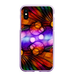 Чехол iPhone XS Max матовый Яркое преображение, цвет: 3D-сиреневый